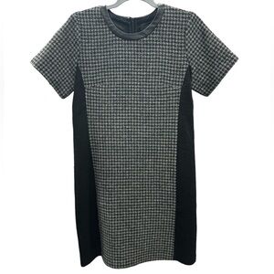 J. Crew Wool Houndstooth Midi Dress Size: 8